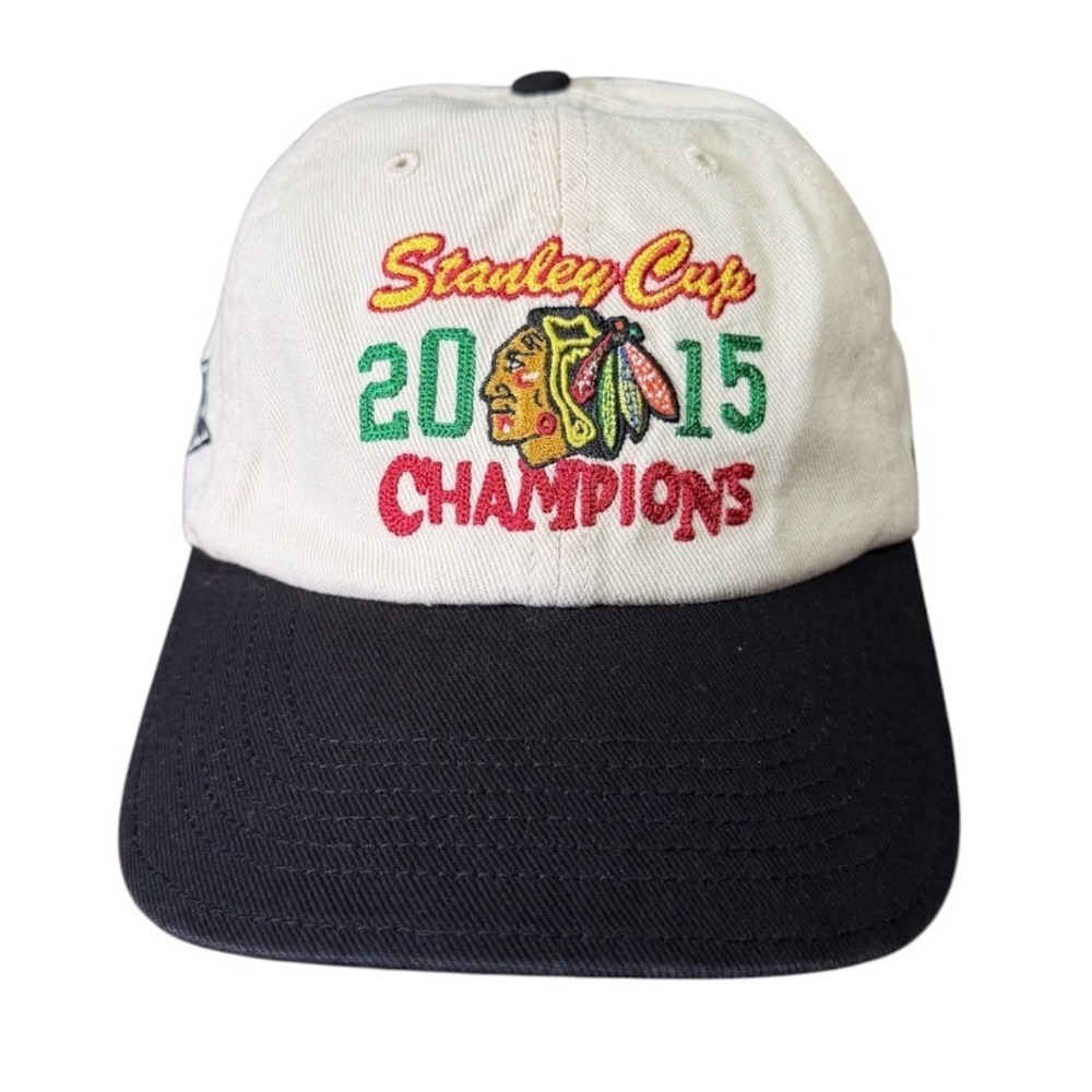 47 Brand NHL Chicago Blackhawks 2015 Stanley Cup Champions NHL Hockey OSFA Hat